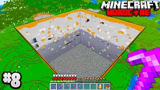 I Mined a 100x100 AREA To BEDROCK in Hardcore Minecraft Episode 8 [upl. by Aleira883]