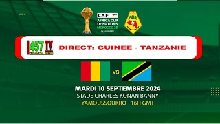 DIRECT  GUINEE  TANZANIE Au compte de léliminatoire CAN 2025 MAROC [upl. by Einafpets]