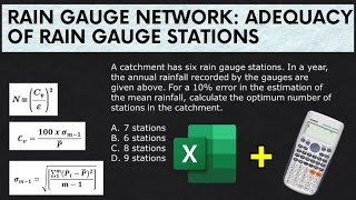 Rain Gauge Network  Adequacy of Rain Gauge Stations [upl. by Seline]