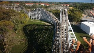 Tornado  Adventureland Iowa  Row 8 4K HD POV  August 2023 [upl. by Toille552]