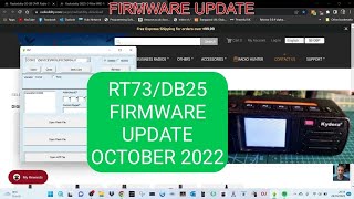 RADIODDITY DB25RT73FIRMWARE UPDATE OCTOBER 2022  NEW TALKER ALIAS [upl. by Mclain]