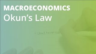 Okuns Law  Macroeconomics [upl. by Uticas]