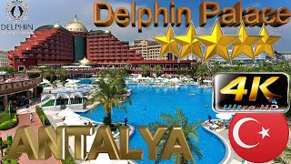 4K DELPHIN PALACE HOTEL 2024 GOOD BEACH RESORT ANTALYA TURKEY [upl. by Atekihs]