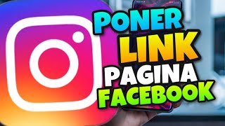 👉 Como PONER el LINK de MI PAGINA de FACEBOOK en INSTAGRAM 🔥 IPHONE y ANDROID 2022 [upl. by Khano]