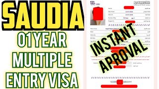 How to apply Umrah visa online 1 Year Multiple Entry E visa Saudi Arabia Saudi tourist visa  2024 [upl. by Aires]