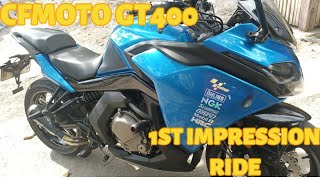 CFMOTO GT400 1ST IMPRESSION RIDE [upl. by Eceinert]