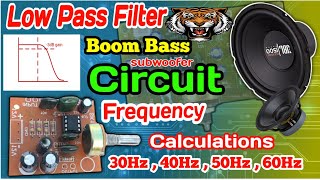 Low pass filter  subwoofer circuit diagram  subwoofercircuit bassbooster lowpassfilter [upl. by Suilenroc]