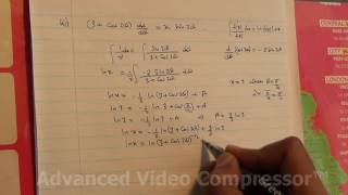 June 2016 A Level Maths 9709 32 P3 Q6 Differential Equation [upl. by Assille]