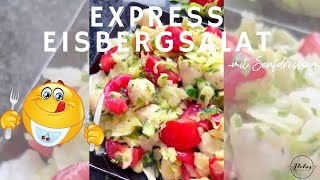 Express Eisbergsalat  schnell und einfach [upl. by Hareemas737]