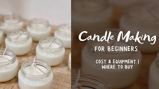 CANDLE MAKING for Beginners Cost amp Equipment  Where to Buy PHILIPPINES Using Soy Wax [upl. by Htebasil]