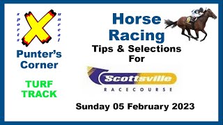 Horse Racing  Free Tips and Selections Scottsville Pietermaritzburg KZN Sunday 05 February 2023 [upl. by Cerelia]