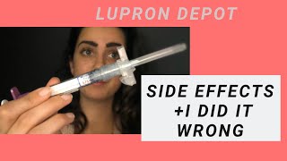 Lupron depot side effects  mistake [upl. by Justicz669]