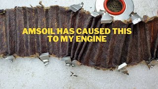 AMSOIL WILL CAUSE THIS TO HAPPEN TO YOUR ENGINE AND FILTER HIGH DETERGENT OIL AMSOIL OIL LOW WEAR [upl. by Kanter893]