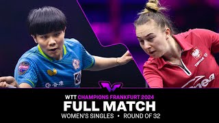 FULL MATCH  Cheng IChing vs Natalia Bajor  WS R32  WTTFrankfurt 2024 [upl. by Uriah]