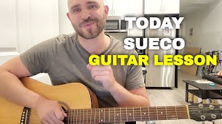 Today Sueco guitar lesson  Easy Beginner guitar song [upl. by Aicenat]