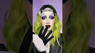 Zodiac Sign BUT Make It BEETLEJUICE 🪲🐍✨ beetlejuice zodiac makeuptransformation [upl. by Enalda360]