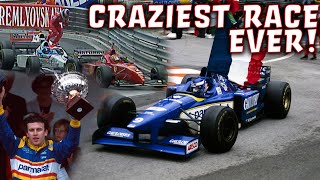 The Craziest Monaco Grand Prix Ever 1996 Monaco Grand Prix [upl. by Leahcam958]