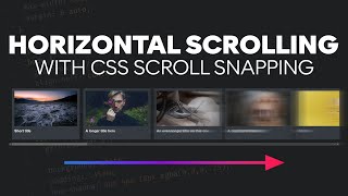 Create a horizontal media scroller with CSS [upl. by Leunammi]