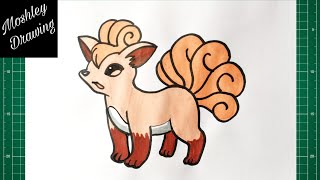 How to Draw Vulpix  Pokemon [upl. by Shalna334]