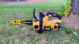 DEWALT 20V Compact 12quot Cordless Chainsaw DCCS620B Review  Easy to carry amp powerful [upl. by Ashli]