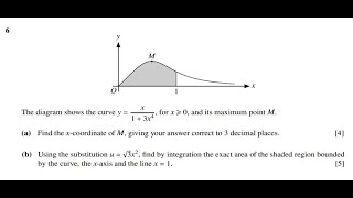 Q6 Solutions for CIE mathematics 9709 paper 32 June 2020 970932mj20 [upl. by Shetrit]