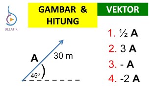 Menghitung Menggambar amp Sketsa Vektor Fisika Kelas 10 SMA [upl. by Nale495]