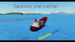 Testing new Seamax ore Carrier in RobloxShipping lanes [upl. by Aerdnaxela853]