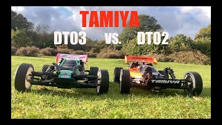 Tamiya DT03 Neo Fighter Vs Tamiya DT02 Sand Viper  RWD Buggy RC Rally 03  ‘DT Buggy Battle’ [upl. by Eeryn]