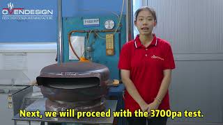 CUBS CAP PIZZA OVEN 3700PA air pressure baking performance test again [upl. by Nimoynib234]