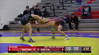 20190201 West Chester Henderson vs Boyertown D1 Duals quarters [upl. by Waylin]