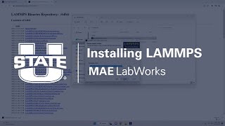 Installing LAMMPS on Windows [upl. by Irolav360]