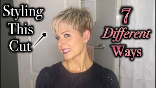 Pixie Hair Tutorial  7 Quick Change Styling Ideas [upl. by Adnohser]