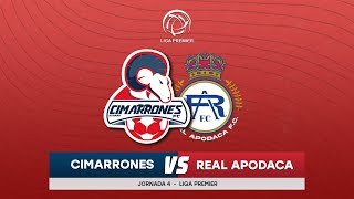 📹🐏  Cimarrones vs Real Apodaca  Liga Premier  Jornada 4 [upl. by Nahsin]