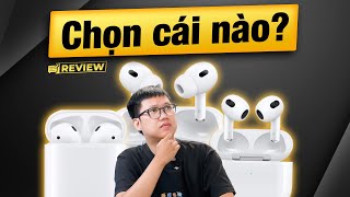 Chọn mua AirPods 2 AirPods 3 hay AirPods Pro 2   Thế Giới Di Động [upl. by Airbas]