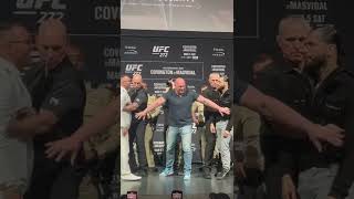 Dana White Not Letting Colby Covington and Jorge Masvidal Get Close  UFC 272 Press Conference [upl. by Naillig]