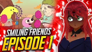 THIS SHOW IS  Smiling Friends Episode 1 Reaction [upl. by Flss]