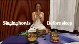 Singing bowls before sleep 睡前頌缽音療 [upl. by Sung]