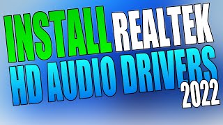 Download amp Install Realtek HD Audio Drivers In Windows 10 [upl. by Iggem]