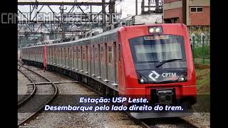 Avisos Sonoros da Linha 12Safira CPTM 20162021 Séries 7000 e 9000 Remasterizado [upl. by Yatnuahs]