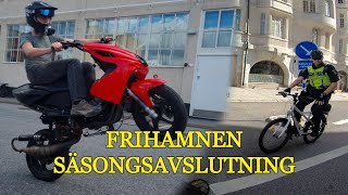 Frihamnen Säsongsavslutning 2024  STANNAD AV CYKELSNUT [upl. by Kcitrap888]