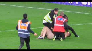 Pitch Invading STREAKER ejected from Old Trafford [upl. by Kahcztiy]