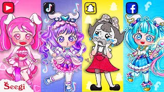 🐾paper diy🐾 Pretty Cure Girl Social Media Hot Trend Get NEW FASHION  DIY Arts amp Paper Crafts [upl. by Jacki]