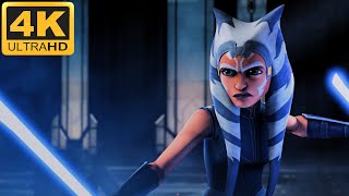 Ahsoka vs Maul 4K with Duel of the Fates Battle of the Heroes amp More Full Fight [upl. by Horwitz]