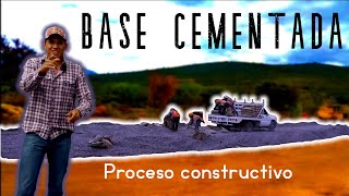 CONSTRUCCION DE SUELO CON CEMENTO  ESTAB DE BASE CON CEMENTO  LTCM CONSTRUCCION [upl. by Muhcon]