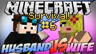 Minecraft  HUSBAND vs WIFE SURVIVAL  Episode 6 quotENDER DRAGONquot [upl. by Naldo]