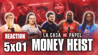 La Casa De Papel Money Heist  5x1 El final del camino  The End of The Road  Group Reaction [upl. by Red85]