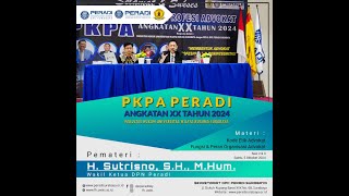 13Fungsi dan Peran Organisasi AdvokatPKPA Angkatan XX Tahun 2024 FH UWKS [upl. by Eibba]