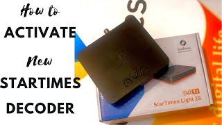 How to activate Startimes decoders [upl. by Millford]