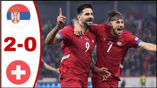 Serbia vs Switzerland 20 All Goals ResultsElvedi Own Goal Highlights Aleksandar Mitrovic Goal [upl. by Akayas]