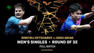 FULL MATCH  Dimitrij Ovtcharov vs Zhou Qihao  MS R32  ChinaSmash 2024 [upl. by Ojyma]